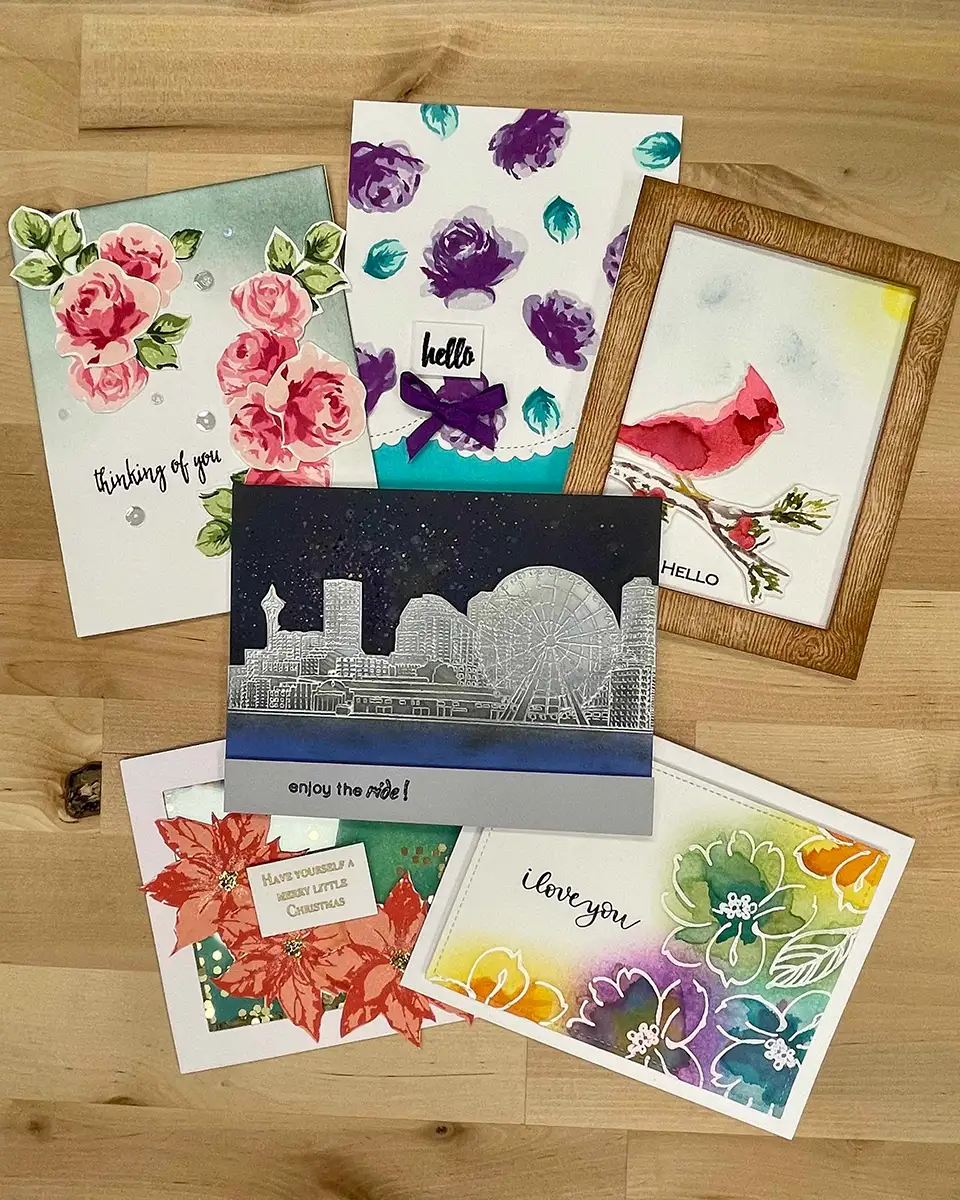 How to Make Handmade Cards using Ink Blending Techniques