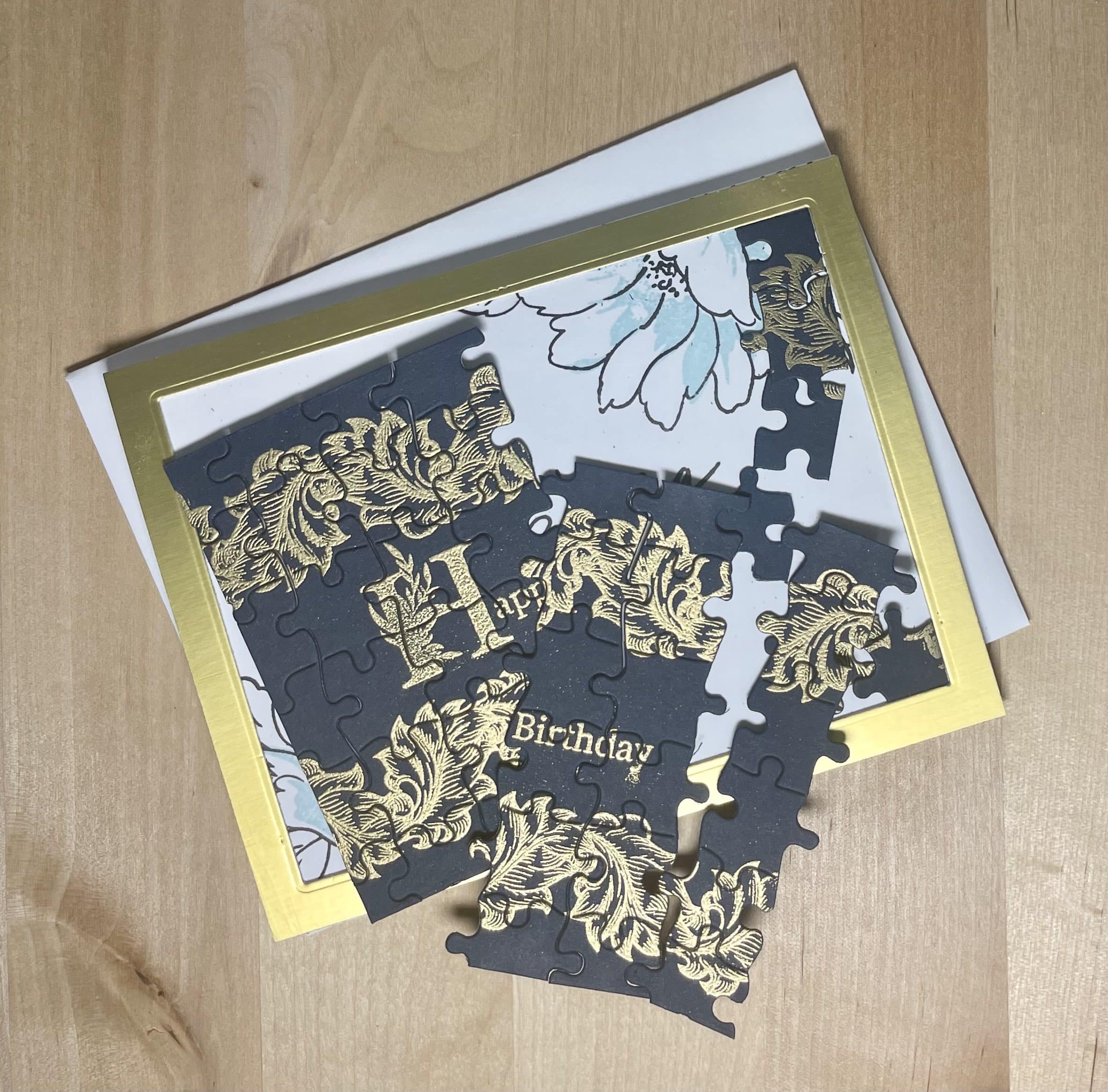 Fun puzzle card with two messages.