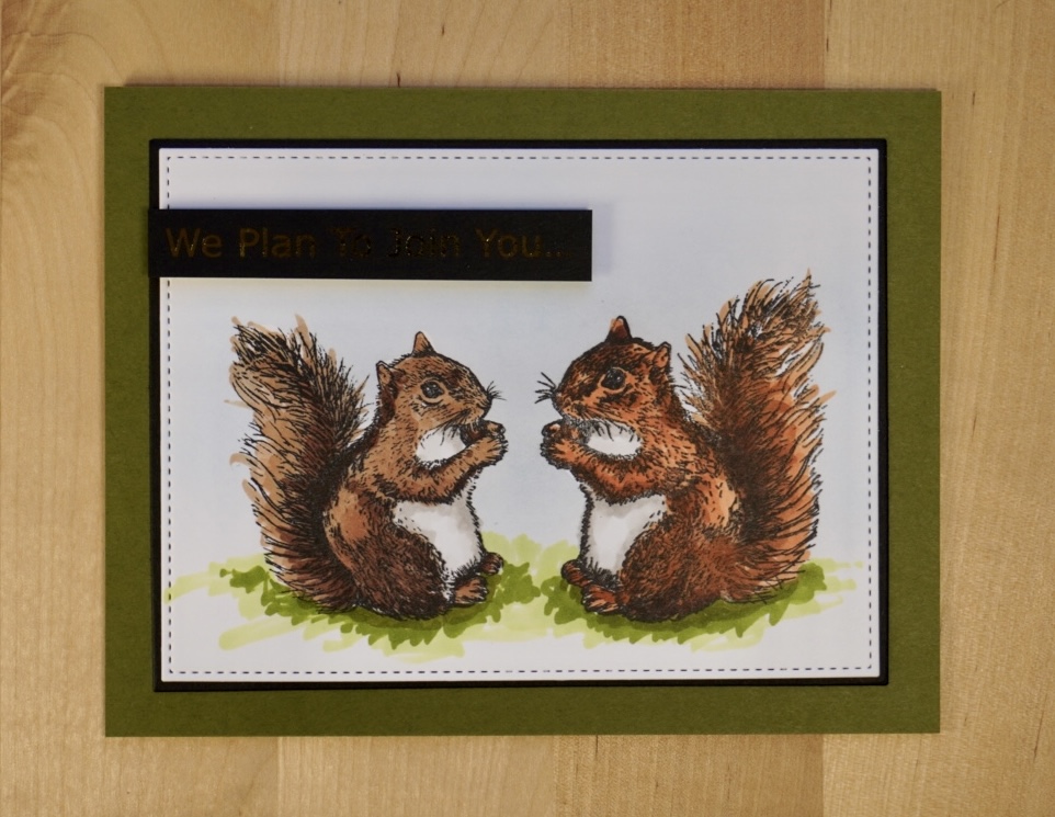 Squirrely card  created wtih alcohol markers.