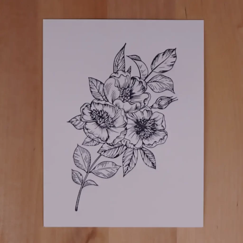 Beautiful floral card front created using Spellbinders' BetterPress letterpress system.
