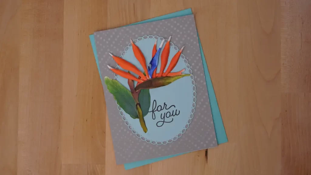 Cards made using Bird of Paradise die set from the Painter's Garden Collection in  Spellbinder's January Release