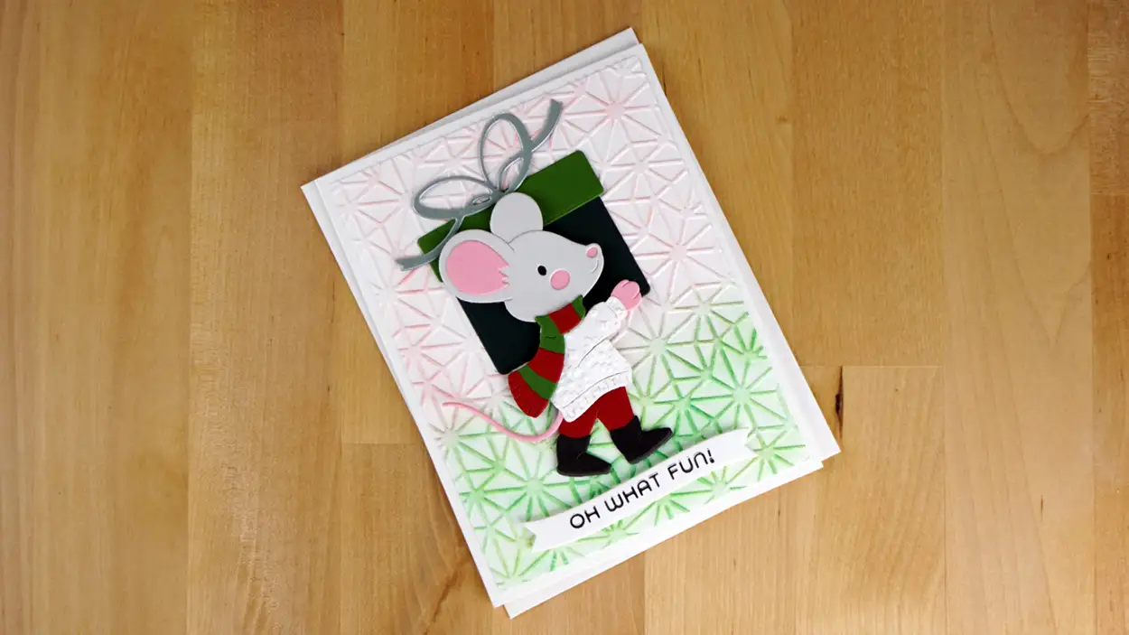 Darling Dancin' & Giften' Mouse card created with the latest dies from Spellbinders.