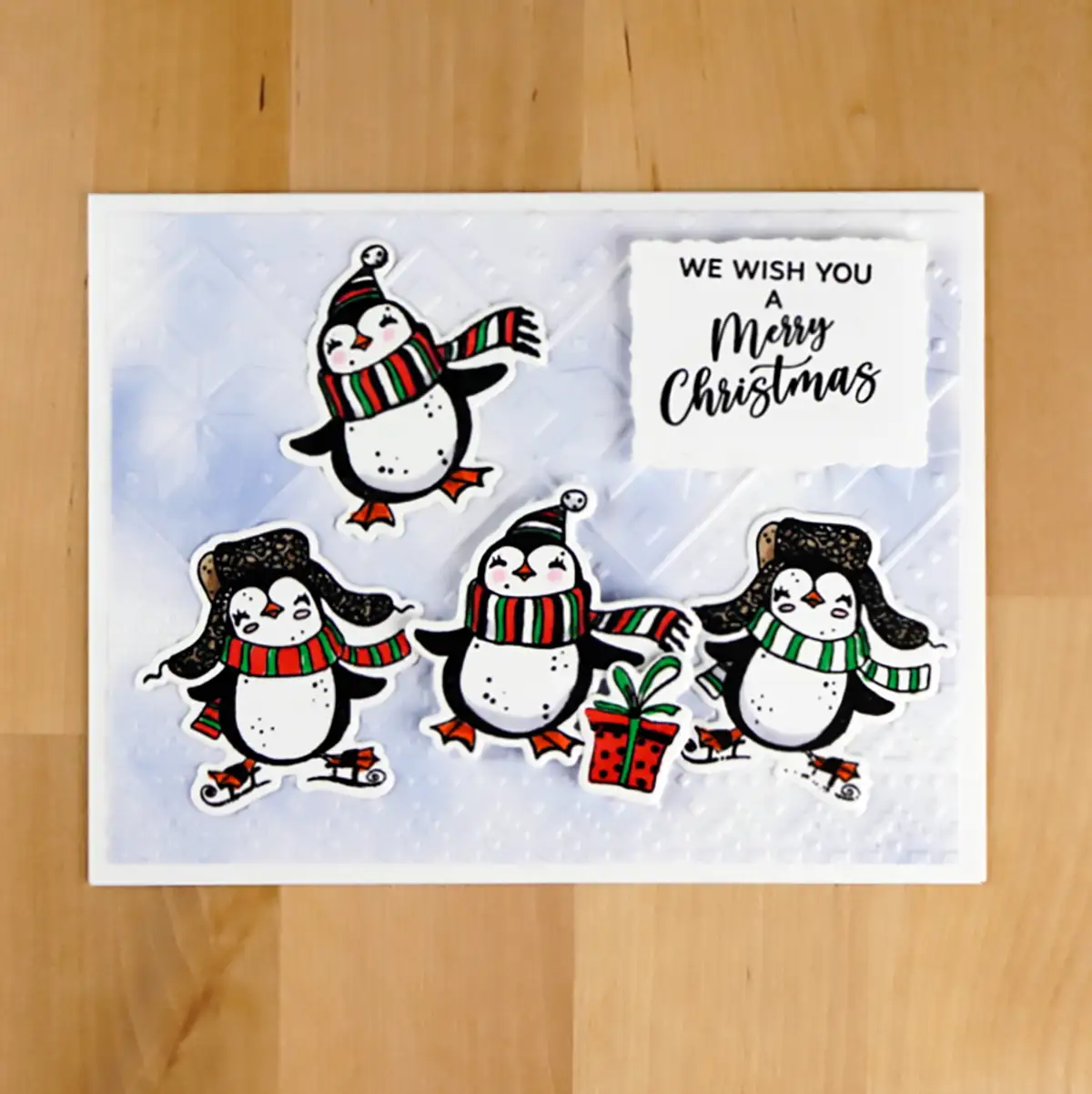 Cute, Cute, Cute Christmas Card creating using Spellbinders October 23 Clear Stamp and Die Club kit.