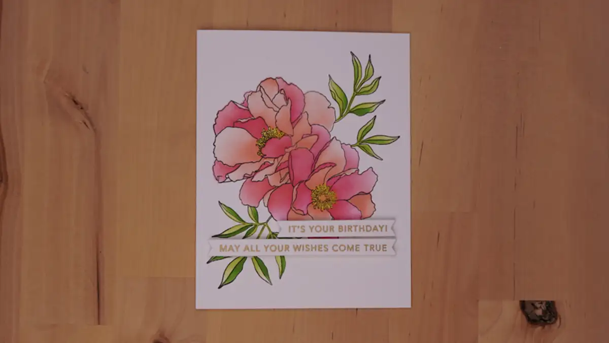 Amazing card created with beautiful inks and layered stencils.