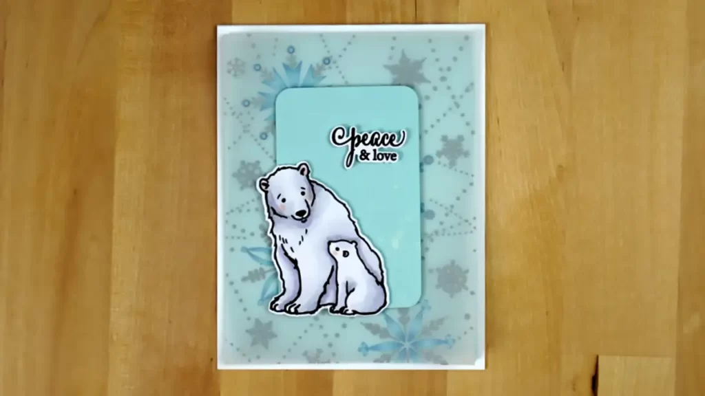 A festive card featuring a polar bear Countdown to Christmas design.