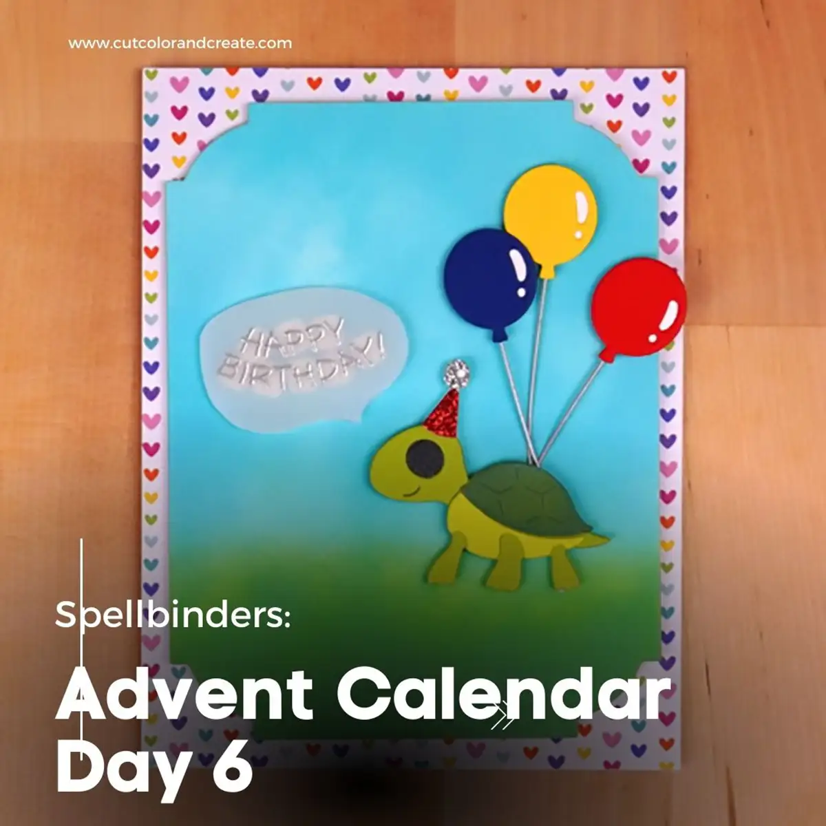 Spellbinders advent calendar day 6. - Turtle card