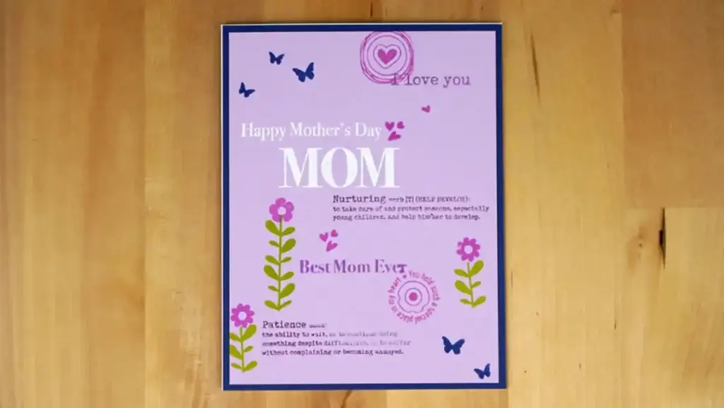 Happy mother's day card. Celebrate and honor your mom on this special occasion with a heartfelt message and a beautiful card. Show your love and appreciation for everything she does with this thoughtfully designed mother