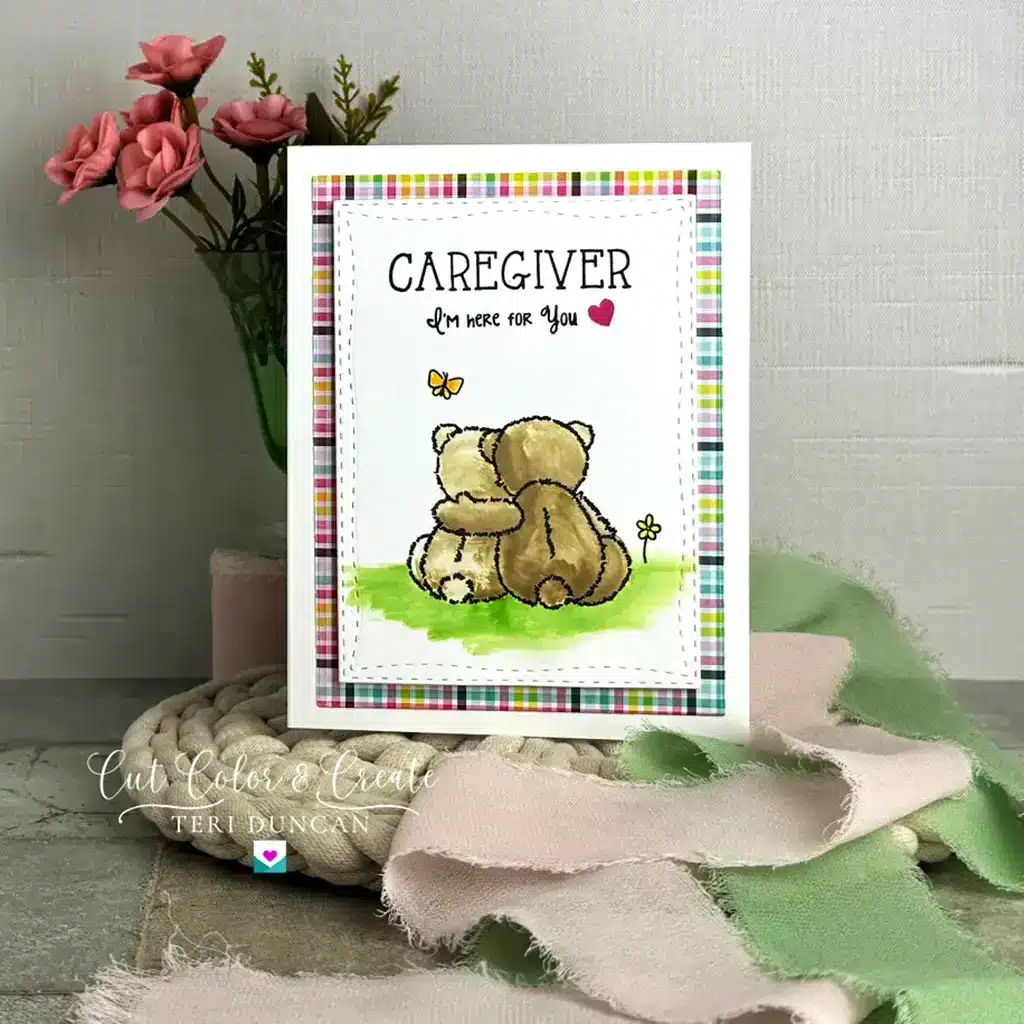 card for a caregiver with I"m here for you sentiment.