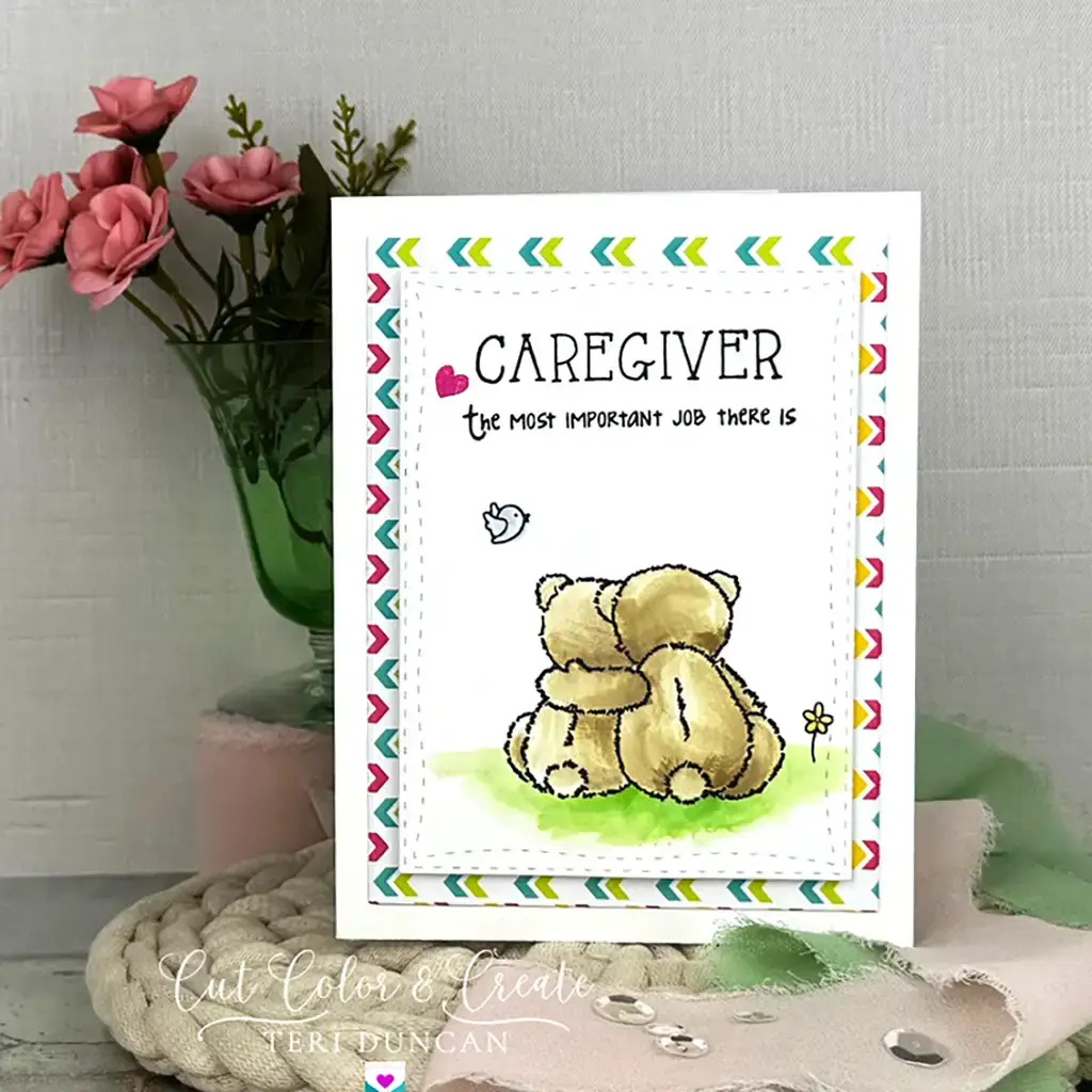 Card for a caregiver, the most important job