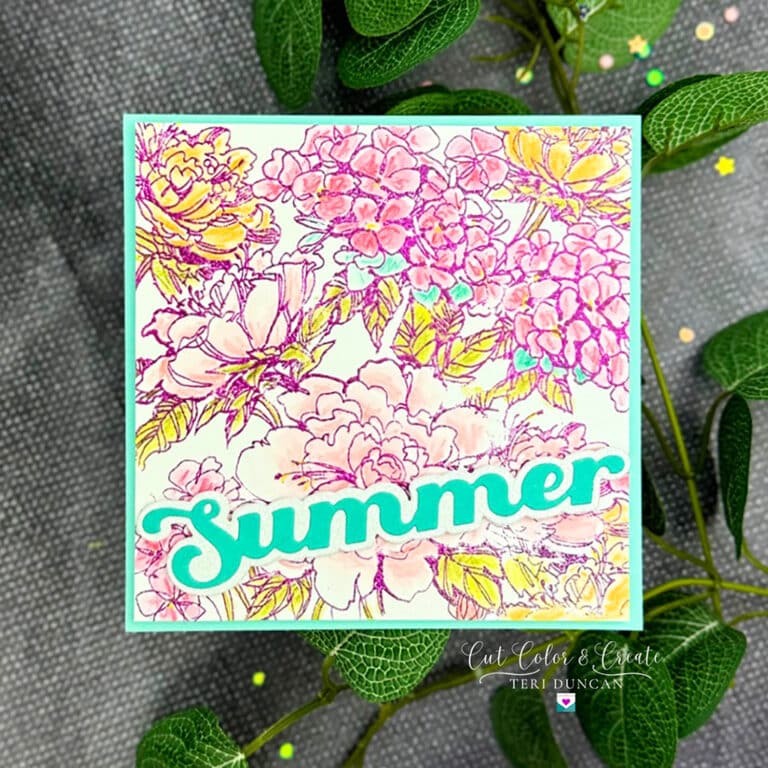 Summer card created with All Seasons Summer.