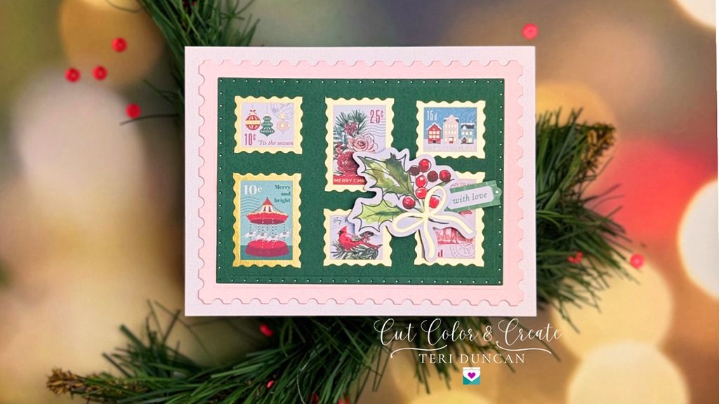 Christmas card created using products from the Handmade Holidays Limited Edition Holiday Cardmaking Kit